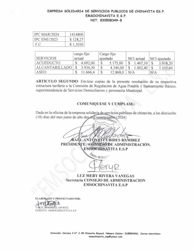 Normativa EMSOCHINAVITA